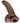 King Cock 9-Inch Cock With Balls - Brown