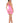 Heart Rate Bodystocking Dress - Pink - Os