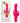 Jack Rabbit Signature Heated Silicone Triple Fantasy Rabbit - Pink