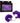 Ultra Fluffy Furry Cuffs - Purple