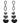 Heart Nipple Ties - Black