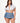 3 Pc School Girl Costumes With Top a Skirt and Matching Thong Panty - Queen Size - Blue