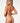 2 Pc Bra and Open Cheek Panty Set - One Size - Hot Pink