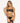 2 Pc Fishnet and Strappy Elastic Bra and Thong Set - One Size - Black