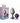 Cheeky Charms-Gunmetal Metal Butt Plug- Round-Deep Purple-Medium