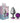 Cheeky Charms-Gunmetal Metal Butt Plug- Round-Deep Purple-Large