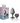 Cheeky Charms-Gunmetal Metal Buttplug- Heart-Rainbow-Medium