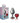 Cheeky Charms-Gunmetal Metal Butt Plug- Heart-Dark Red-Medium