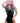 Ariel Premium Stylable Wig - Pink/turquoise
