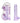 RealRock Crystal Clear Realistic 8 in. Dildo With Balls and Suction Cup Purple