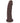 Fleshstixxx 7in Silicone Dildo No Balls Chocolate