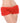 Ruffle Shorts W/back Bow Red O/s