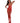 Open Cup Bodystocking W/ Knitted Lace Teddy Lipstick Red O/s