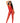Fishnet & Lace Bodystocking Red O/s