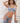 3pc Peek-a-boo Bustier W/ Open Crotch Panty Set Blue Kiss