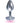 9's Silver Starter Heart Bejeweled Steel Plug Pink