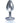 9's Silver Starter Heart Bejeweled Steel Plug Diamond