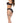 Ooh La Lace Demi Bra Garter & Tanga Black L/xl