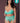 Caribbean Crush Bra & Garter Thong Set Aqua Glow 2xl