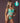 Caribbean Crush Longline Bra & Panty Aqua S/m