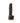 Colours Pleasures Vibrating 5 Dildo Dark Brown "