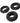 Bonemaker 3-pack C-ring Black