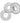 Bonemaker 3pk Cockring Set Clear