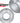 Stiffy 2-pack C-rings Clear Ice