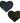 Pastease Glitter Heart Black