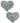 Pastease Hearts Silver Glitter