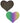 Pastease Reflective Rainbow Heart Nipple Pasties