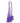 King Cock Clear 10in W/ Balls Purple