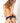 Crotchless Lace Thong W/ Bow Black M/l