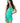 Lace Strapless Mini Dress Green
