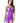 Lace Fishnet Mini Dress Purple