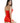 Rhinestone Strapless Dress Red