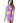 Lace Halter 2pc Top & Skirt Set - Purple