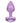 Jewel Small Amethyst Heart Plug
