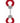 Pleasure Handcuffs Furry Red