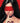 Mystere Lace Mask Red