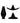 (wd) Interchangeable Butt Plug Pointed Medium Black