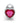 Heart Gem Butt Plug Small Silver Rubellite Pink