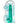 Realrock 8in Realistic Dildo W/ Balls Turquoise
