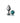Cheeky Charms Round Teal Medium Gunmetal Butt Plug