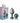 Cheeky Charms Round Teal Medium Gunmetal Butt Plug