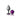 Cheeky Charms Round Purple Small Gunmetal Butt Plug