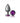 Cheeky Charms Round Purple Large Gunmetal Butt Plug