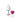 Cheeky Charms Heart Bright Pink Medium Silver Plug