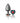 Cheeky Charms Heart Rainbow Large Gunmetal Butt Plug