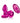 Cheeky Charms Vibrating Metal Plug Pink Small W/ Remote